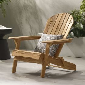 Folding Adirondack Chair Outdoor Wooden Accent Furniture Fire Pit Lounge Chairs