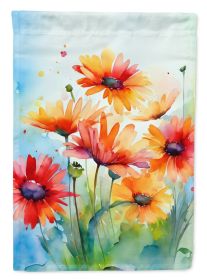 Gerbera Daisies in Watercolor Garden Flag Mailbox Flag Decorative Yard Flag Banner Outside Patio Artwork Yard Flower Beds, Garden Size, Multicolo